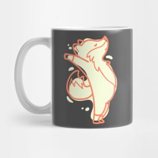 Fox Yoga Stretch Dancer Cute Fun Animal Mug